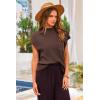 imagePRETTYGARDEN 2 Piece Outfits for Women Summer 2026 Knit Vest Tops Sweatpants Spring Beach Vacation Travel Sweater Lounge SetCoffee
