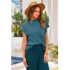 imagePRETTYGARDEN 2 Piece Outfits for Women Summer 2026 Knit Vest Tops Sweatpants Spring Beach Vacation Travel Sweater Lounge SetGrey Blue