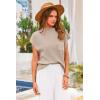 imagePRETTYGARDEN 2 Piece Outfits for Women Summer 2026 Knit Vest Tops Sweatpants Spring Beach Vacation Travel Sweater Lounge SetKhaki Beige White