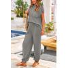 imagePRETTYGARDEN 2 Piece Outfits for Women Summer 2026 Knit Vest Tops Sweatpants Spring Beach Vacation Travel Sweater Lounge SetLight Grey