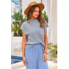 imagePRETTYGARDEN 2 Piece Outfits for Women Summer 2026 Knit Vest Tops Sweatpants Spring Beach Vacation Travel Sweater Lounge SetSky Blue