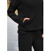 imagePRETTYGARDEN 2 Piece Sets for Women Fall 2026 Sweatsuits Outfits Lounge Matching Hoodie Set Travel Track Suits Winter ClothesBlack