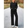 imagePRETTYGARDEN 2 Piece Sets for Women Fall 2026 Sweatsuits Outfits Lounge Matching Hoodie Set Travel Track Suits Winter ClothesBlack
