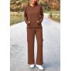 imagePRETTYGARDEN 2 Piece Sets for Women Fall 2026 Sweatsuits Outfits Lounge Matching Hoodie Set Travel Track Suits Winter ClothesBrown
