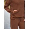 imagePRETTYGARDEN 2 Piece Sets for Women Fall 2026 Sweatsuits Outfits Lounge Matching Hoodie Set Travel Track Suits Winter ClothesBrown