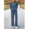 imagePRETTYGARDEN 2 Piece Sets for Women Fall 2026 Sweatsuits Outfits Lounge Matching Hoodie Set Travel Track Suits Winter ClothesDark Blue