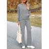 imagePRETTYGARDEN 2 Piece Sets for Women Fall 2026 Sweatsuits Outfits Lounge Matching Hoodie Set Travel Track Suits Winter ClothesGrey