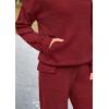 imagePRETTYGARDEN 2 Piece Sets for Women Fall 2026 Sweatsuits Outfits Lounge Matching Hoodie Set Travel Track Suits Winter ClothesWine Red