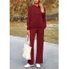 imagePRETTYGARDEN 2 Piece Sets for Women Fall 2026 Sweatsuits Outfits Lounge Matching Hoodie Set Travel Track Suits Winter ClothesWine Red