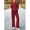 imagePRETTYGARDEN 2 Piece Sets for Women Fall 2026 Sweatsuits Outfits Lounge Matching Hoodie Set Travel Track Suits Winter ClothesWine Red