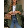 imagePRETTYGARDEN 2026 Blazers for Women Business Casual Long Sleeve Lapel Open Front Suit Jacket Work Blazer with PocketsArmy Green