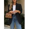 imagePRETTYGARDEN 2026 Blazers for Women Business Casual Long Sleeve Lapel Open Front Suit Jacket Work Blazer with PocketsBlack