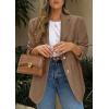 imagePRETTYGARDEN 2026 Blazers for Women Business Casual Long Sleeve Lapel Open Front Suit Jacket Work Blazer with PocketsBrown