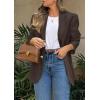 imagePRETTYGARDEN 2026 Blazers for Women Business Casual Long Sleeve Lapel Open Front Suit Jacket Work Blazer with PocketsCoffee