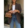 imagePRETTYGARDEN 2026 Blazers for Women Business Casual Long Sleeve Lapel Open Front Suit Jacket Work Blazer with PocketsCoffee