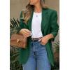 imagePRETTYGARDEN 2026 Blazers for Women Business Casual Long Sleeve Lapel Open Front Suit Jacket Work Blazer with PocketsDark Green