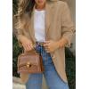 imagePRETTYGARDEN 2026 Blazers for Women Business Casual Long Sleeve Lapel Open Front Suit Jacket Work Blazer with PocketsDark Khaki