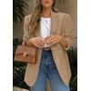 imagePRETTYGARDEN 2026 Blazers for Women Business Casual Long Sleeve Lapel Open Front Suit Jacket Work Blazer with PocketsDark Khaki