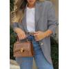 imagePRETTYGARDEN 2026 Blazers for Women Business Casual Long Sleeve Lapel Open Front Suit Jacket Work Blazer with PocketsGrey