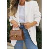 imagePRETTYGARDEN 2026 Blazers for Women Business Casual Long Sleeve Lapel Open Front Suit Jacket Work Blazer with PocketsWhite