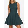 imagePRETTYGARDEN Cocktail Dresses for Women 2026 Summer Formal Boat Neck A Line Spring Elegant Graduation Party Mini DressDark Cyan