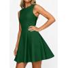 imagePRETTYGARDEN Cocktail Dresses for Women 2026 Summer Formal Boat Neck A Line Spring Elegant Graduation Party Mini DressDark Green