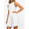 imagePRETTYGARDEN Cocktail Dresses for Women 2026 Summer Formal Boat Neck A Line Spring Elegant Graduation Party Mini DressWhite
