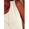 imagePRETTYGARDEN Sleeveless Sweater Tops for Women 2026 Summer Dressy Ribbed Tank Tops Spring Business Casual Work Shirts BlousesBeige White