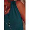 imagePRETTYGARDEN Sleeveless Sweater Tops for Women 2026 Summer Dressy Ribbed Tank Tops Spring Business Casual Work Shirts BlousesBlue Green