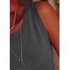 imagePRETTYGARDEN Sleeveless Sweater Tops for Women 2026 Summer Dressy Ribbed Tank Tops Spring Business Casual Work Shirts BlousesDark Grey