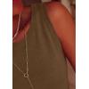 imagePRETTYGARDEN Sleeveless Sweater Tops for Women 2026 Summer Dressy Ribbed Tank Tops Spring Business Casual Work Shirts BlousesDark Khaki