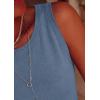 imagePRETTYGARDEN Sleeveless Sweater Tops for Women 2026 Summer Dressy Ribbed Tank Tops Spring Business Casual Work Shirts BlousesGrey Blue