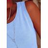 imagePRETTYGARDEN Sleeveless Sweater Tops for Women 2026 Summer Dressy Ribbed Tank Tops Spring Business Casual Work Shirts BlousesLight Blue