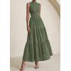 imagePRETTYGARDEN Summer Dresses for Women 2026 Casual Eyelet Sleeveless Wedding Guest Maxi Dress Tank Top Sundress with PocketsGreen