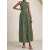 imagePRETTYGARDEN Summer Dresses for Women 2026 Casual Eyelet Sleeveless Wedding Guest Maxi Dress Tank Top Sundress with PocketsGreen