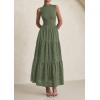 imagePRETTYGARDEN Summer Dresses for Women 2026 Casual Eyelet Sleeveless Wedding Guest Maxi Dress Tank Top Sundress with PocketsGreen