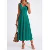 imagePRETTYGARDEN Summer Dresses for Women 2026 Spring Sleeveless V Neck Knit A Line Casual Midi Cocktail Wedding Guest DressGreen