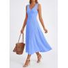 imagePRETTYGARDEN Summer Dresses for Women 2026 Spring Sleeveless V Neck Knit A Line Casual Midi Cocktail Wedding Guest DressLight Blue