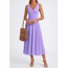 imagePRETTYGARDEN Summer Dresses for Women 2026 Spring Sleeveless V Neck Knit A Line Casual Midi Cocktail Wedding Guest DressPurple