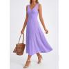 imagePRETTYGARDEN Summer Dresses for Women 2026 Spring Sleeveless V Neck Knit A Line Casual Midi Cocktail Wedding Guest DressPurple