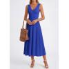 imagePRETTYGARDEN Summer Dresses for Women 2026 Spring Sleeveless V Neck Knit A Line Casual Midi Cocktail Wedding Guest DressRoyal Blue