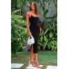 imagePRETTYGARDEN Summer Dresses for Women Sleeveless Bodycon Dress Textured Back Slit Sexy Cocktail Party Beach Vacation ClothesBlack