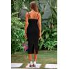 imagePRETTYGARDEN Summer Dresses for Women Sleeveless Bodycon Dress Textured Back Slit Sexy Cocktail Party Beach Vacation ClothesBlack