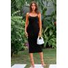 imagePRETTYGARDEN Summer Dresses for Women Sleeveless Bodycon Dress Textured Back Slit Sexy Cocktail Party Beach Vacation ClothesBlack