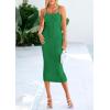 imagePRETTYGARDEN Summer Dresses for Women Sleeveless Bodycon Dress Textured Back Slit Sexy Cocktail Party Beach Vacation ClothesGreen