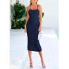 imagePRETTYGARDEN Summer Dresses for Women Sleeveless Bodycon Dress Textured Back Slit Sexy Cocktail Party Beach Vacation ClothesNavy