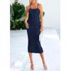 imagePRETTYGARDEN Summer Dresses for Women Sleeveless Bodycon Dress Textured Back Slit Sexy Cocktail Party Beach Vacation ClothesNavy