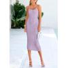 imagePRETTYGARDEN Summer Dresses for Women Sleeveless Bodycon Dress Textured Back Slit Sexy Cocktail Party Beach Vacation ClothesPurple