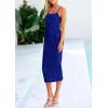 imagePRETTYGARDEN Summer Dresses for Women Sleeveless Bodycon Dress Textured Back Slit Sexy Cocktail Party Beach Vacation ClothesRoyal Blue