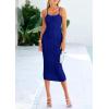 imagePRETTYGARDEN Summer Dresses for Women Sleeveless Bodycon Dress Textured Back Slit Sexy Cocktail Party Beach Vacation ClothesRoyal Blue